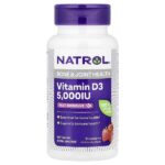 витамин D3, со вкусом клубники, 5000 МЕ, 90 таблеток — Natrol