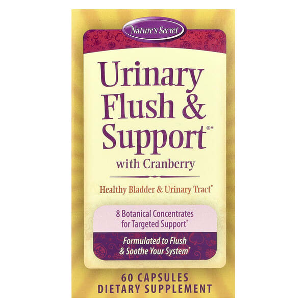 nts25562_v_64.jpg Urinary Flush & Support® с клюквой, 60 капсул — Nature's Secret