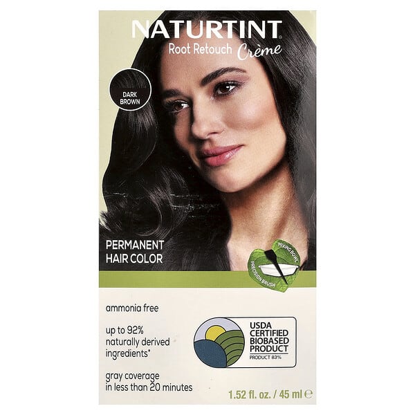 ntt01371_v_26.jpg Naturtint, Root Retouch Cream, Dark Brown, 1 Application kit