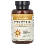 витамин D3, 125 мкг (5000 МЕ), 360 капсул — NatureWise