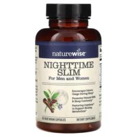 NightTime Slim, для мужчин и женщин, 60 вегетарианских капсул — NatureWise