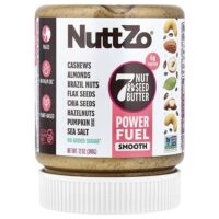 Power Fuel, масло из 7 орехов и семян, гладкое, 340 г (12 унций) — Nuttzo