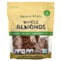 Nature's Eats, цельный миндаль, 454 г (16 унций)