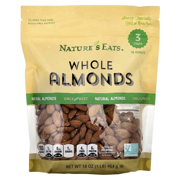 nua00164_v_4.jpg Nature's Eats, цельный миндаль, 454 г (16 унций)