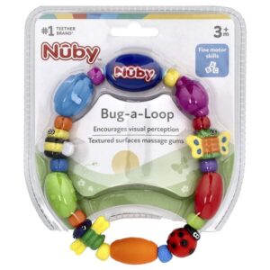 Bug-a-Loop, прорезыватель для зубов, для детей от 3 месяцев, 1 шт. — Nuby