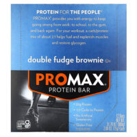 ProMax Protein Bar, протеиновый батончик, брауни с двойной помадкой, 12 батончиков по 75 г (2,64 унции) — NuGo Nutrition