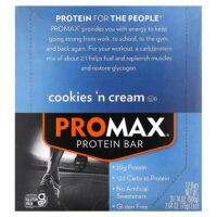 ProMax Protein Bar, протеиновый батончик, печенье и крем, 12 батончиков по 75 г (2,64 унции) — NuGo Nutrition