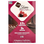 Slim®, протеиновые батончики, малина и трюфель, 12 батончиков по 45 г (1,59 унции) — NuGo Nutrition