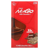 Original Bar, молочный шоколад, 15 батончиков, 50 г (1,76 унции) — NuGo Nutrition
