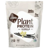Растительный протеин, ваниль, 907 г (2 фунта) — NuGo Nutrition