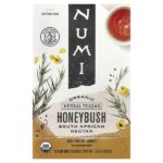 Organic Herbal Teasan, ханибуш, без кофеина, 18 чайных пакетиков без ГМО, 43,2 г (1,52 унции) — Numi Tea