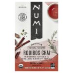 Organic Herbal Teasan, чай ройбуш, без кофеина, 18 чайных пакетиков, 48,6 г (1,71 унции) — Numi Tea