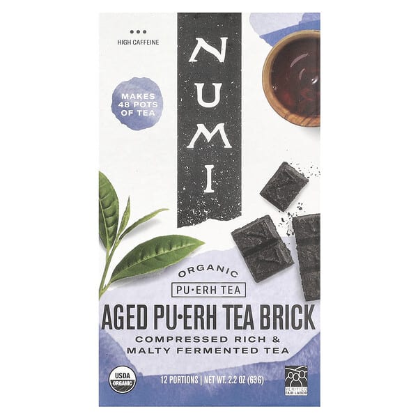 num10390_v_19.jpg органический выдержанный чай пуэр, 63 г (2,2 унции) — Numi Tea