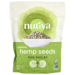 Семена органической конопли, необработанные, 340 г (12 унций) — Nutiva