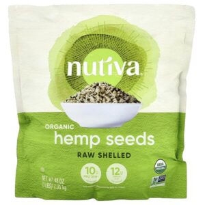 Семена органической конопли, необработанные, 1,36 кг (3 фунта) — Nutiva