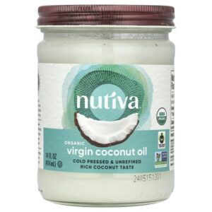 органическое кокосовое масло первого отжима, 414 мл (14 жидк. унций) — Nutiva