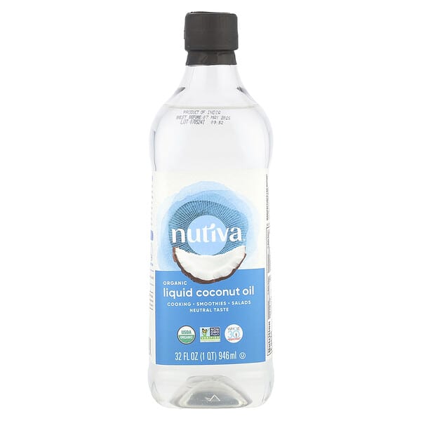 nut10886_v_24.jpg жидкое органическое кокосовое масло, 946 мл (32 жидк. унции) — Nutiva