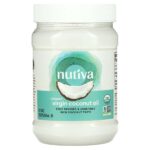 органическое кокосовое масло первого отжима, 858 мл (29 жидк. унций) — Nutiva