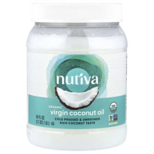 органическое кокосовое масло, первого отжима, 1,6 л (54 жидк. унции) — Nutiva