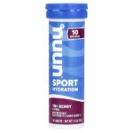 Sport Hydration, напиток с шипучим электролитом, три ягоды, 10 таблеток — Nuun