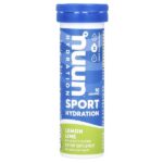 Sport Hydration, напиток с шипучим электролитом, лимон и лайм, 10 таблеток — Nuun