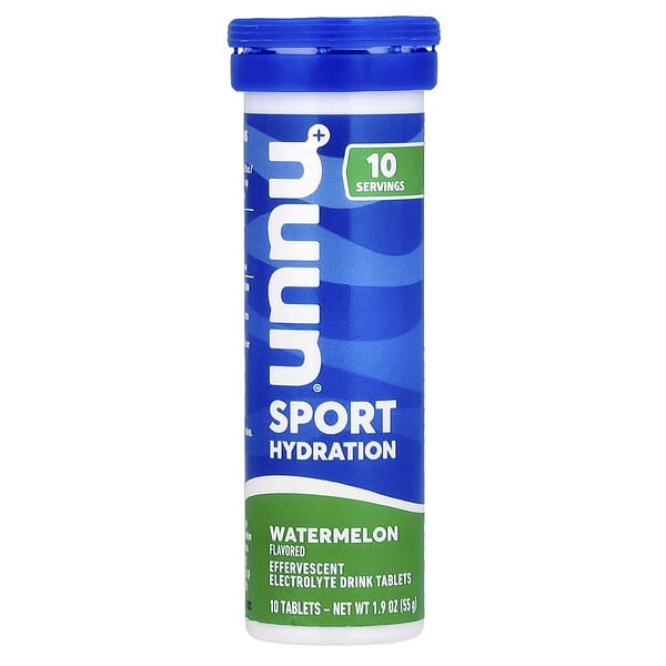 nuu02067_v_24.jpg Sport Hydration, шипучий напиток с электролитами, арбуз, 10 таблеток — Nuun