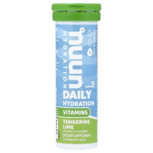 Daily Hydration, витамины, мандарин и лайм, 12 шипучих таблеток — Nuun