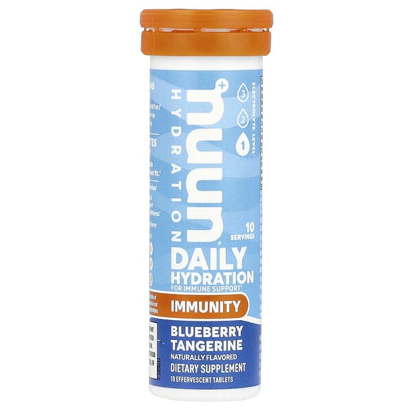 nuu02202_v_24.jpg Hydration, Immunity, Blueberry Tangerine, 10 шипучих таблеток — Nuun