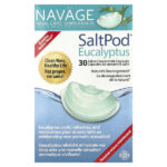 Navage, Nasal Care, солевой раствор для промывания носа, SaltPod®, эвкалипт, 30 капсул с солевым концентратом