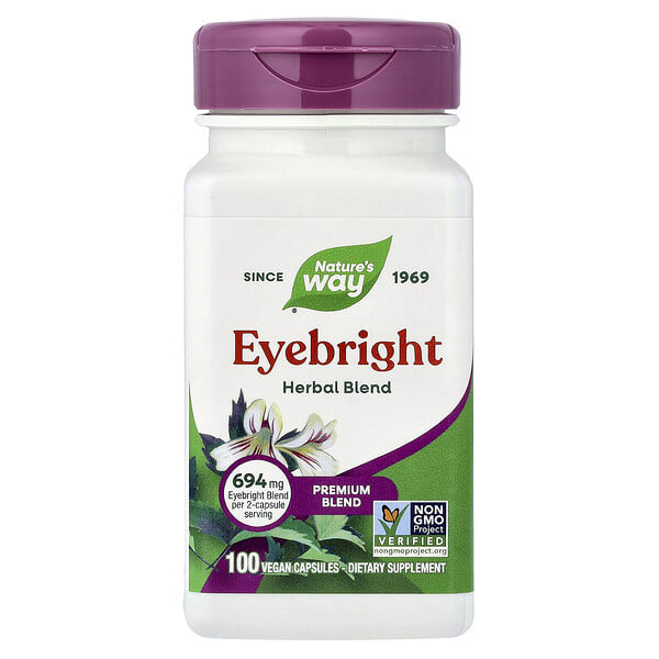 nwy00380_v_81.jpg Eyebright, смесь трав, 100 веганских капсул — Nature's Way