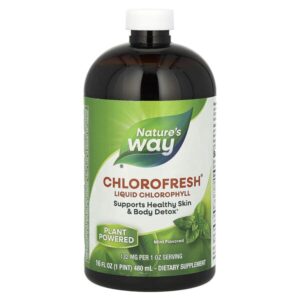 Chlorofresh, жидкий хлорофилл, мята, 480 мл (16 жидк. унций) — Nature's Way