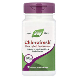 Chlorofresh®, концентрат хлорофилла, 90 капсул (50 мг в 1 капсуле) — Nature's Way