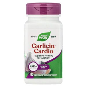 Garlicin Cardio®, 350 мг, 90 веганских таблеток — Nature's Way