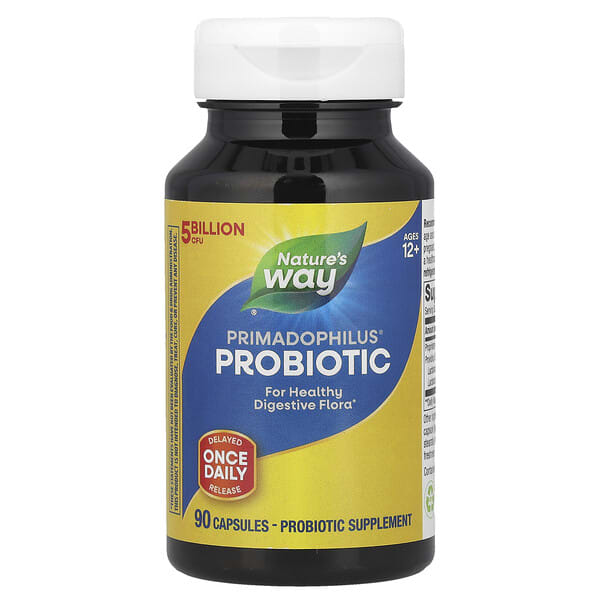 nwy06800_v_50.jpg Primadophilus®, пробиотик, для детей старше 12 лет, 5 млрд КОЕ, 90 капсул — Nature's Way