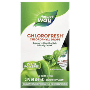Chlorofresh®, капли с хлорофиллом, мята, 59 мл (2 жидк. унции) — Nature's Way