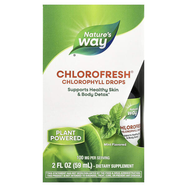 nwy10008_v_83.jpg Chlorofresh®, капли с хлорофиллом, мята, 59 мл (2 жидк. унции) — Nature's Way