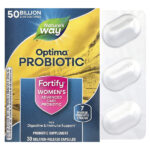 Optima® Probiotic, Fortify®, пробиотик для женщин, 50 млрд, 30 капсул с отсроченным высвобождением — Nature's Way