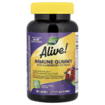 Alive!® жевательные мармеладки для иммунитета с экстрактом бузины, винограда и вишни, 90 жевательных таблеток — Nature's Way