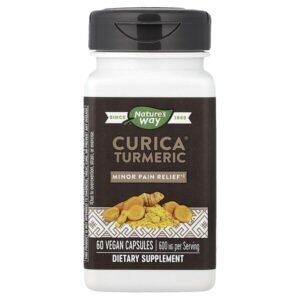 Curica®, куркума, 60 веганских капсул (300 мг в 1 капсуле) — Nature's Way