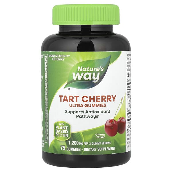 nwy10809_v_24.jpg Tart Cherry Ultra Gummies, вишня, 75 жевательных таблеток — Nature's Way