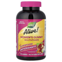 Alive!®, жевательные мультивитамины для женщин, со вкусом ягодного ассорти, 130 жевательных таблеток — Nature's Way