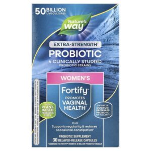 пробиотик для женщин Fortify®, 50 млрд КОЕ, 30 капсул с отсроченным высвобождением — Nature's Way