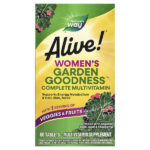 комплекс мультивитаминов для женщин от Alive!® Garden Goodness™, 60 таблеток — Nature's Way