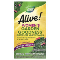 комплекс мультивитаминов для женщин от Alive!® Garden Goodness™, 60 таблеток — Nature's Way