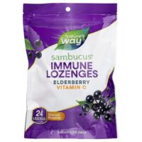 Sambucus®, леденцы для иммунитета, тропические, 24 пастилки — Nature's Way