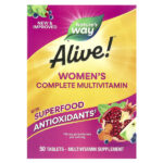 Alive!®, мультивитаминный комплекс для женщин, 50 таблеток — Nature's Way