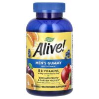 Alive! жевательные мультивитамины для мужчин, со вкусом фруктов, 130 жевательных таблеток — Nature's Way