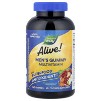 Alive!®, мультивитамины для мужчин, фруктовый вкус, 150 жевательных таблеток — Nature's Way
