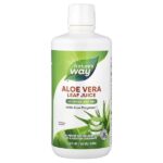 сок из листьев алоэ вера и гель из внутренней части листьев алоэ вера (Aloe Polymax+™), ягодный вкус, 1 л (33,8 жидк. унции) — Nature's Way