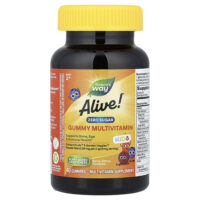 Alive!® Kids, жевательные мультивитамины без сахара, для детей от 2 лет, ягодно-цитрусовые, 40 жевательных таблеток — Nature's Way